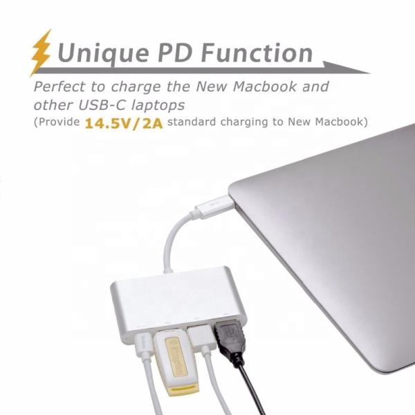 USB 3.1 Интерфейс 4-в-1 тип C Хаб многократный адаптер для скоростной передачи данных