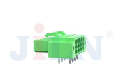 25A DIP PBT Brass Terminal Block Connector Right Angle 2-12P Tin Plated 2EDGAM