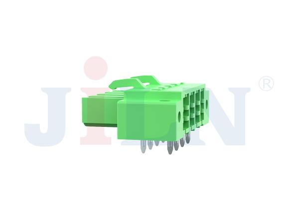 25A DIP PBT Brass Terminal Block Connector Right Angle 2-12P Tin Plated 2EDGAM