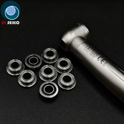 SFR144TLZN 3.175*6.35*2.38 High Speed Dental Bearing  Torlon Cage Dental Bearing