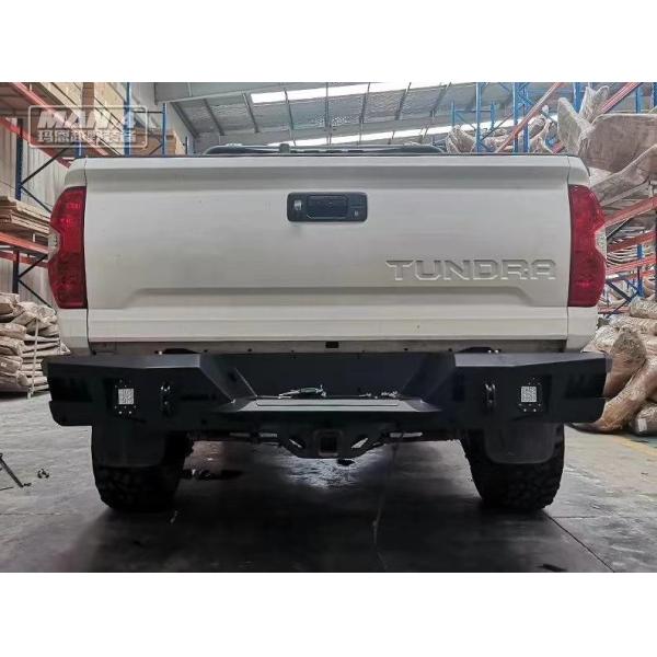 Purple Horn Rolled Steel Rear Bumper For Tundra 2007-2020 Black Back Bumper Guard