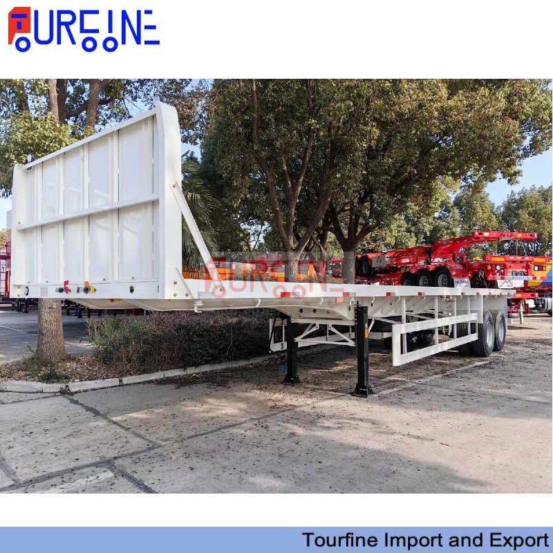 20FT 40FT Container Chassis Semi Trailer 2 Axle Shipping Container Flatbed
