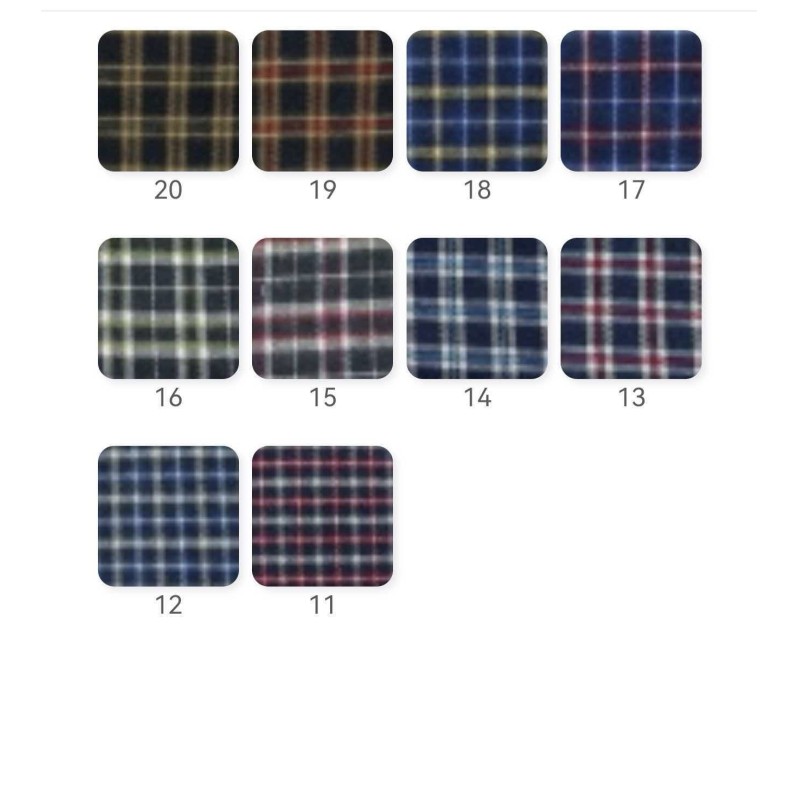 Yarn Dyed TC Check Shirting Fabric Multi Color 120gsm Men Shirts Fabric
