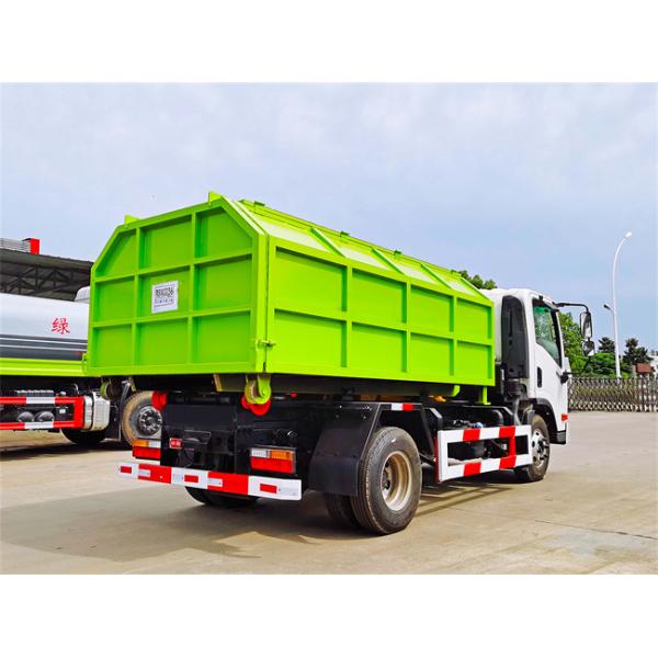 Customized Hook Lift Waste Compactor Truck 4x2 With 7CBM 9 CBM Garbage Boxes