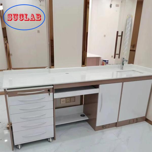 Fabricantes dentais de aço inoxidável do banco de laboratório da resistência de corrosão do pó da resina de cola Epoxy do quadro do projeto novo