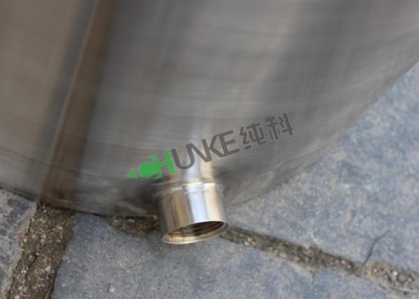 Cylindrical Customization Water Stainless Steel Storage Tank With Pressure Use In  Food Grade