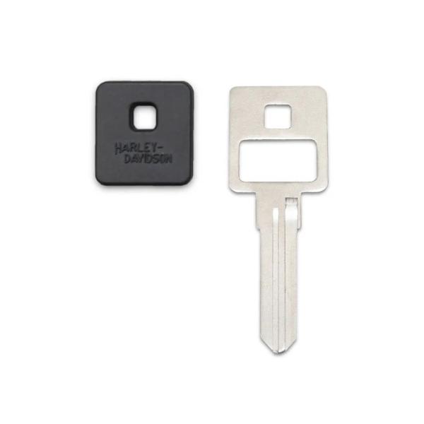 34.11mm Length Motorcycle Key Shell for Harley-Davidson Keyblade Right Double Side Slots