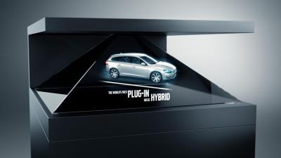 42 Inch 3D Hologram Pyramid Advertising Displays for Jewelry , CE Certificate