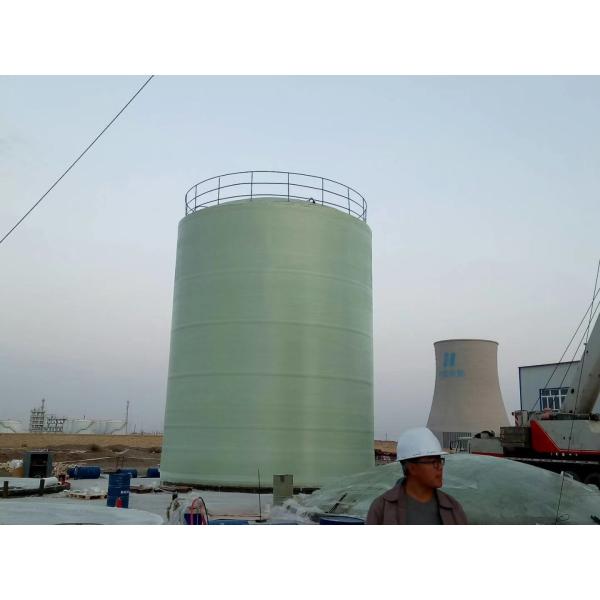 High Strength 5000 Gallon Cylindrical FRP Storage Tank For Mixer Various Chemistry