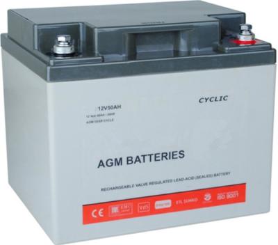Coagule o tipo bateria acidificada ao chumbo 12v50ah do ciclo profundo do veículo eléctrico do carro de golfe da longa vida