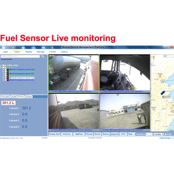 4ch Wifi GPS Tracking Fuel Vehicle HD Mobile DVR с питанием 8V-36V и высокой мощностью