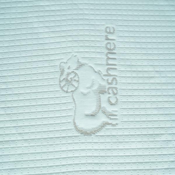 Pure White TUV 180gsm Mattress Ticking Fabric 100 Polyester Interlock Fabric