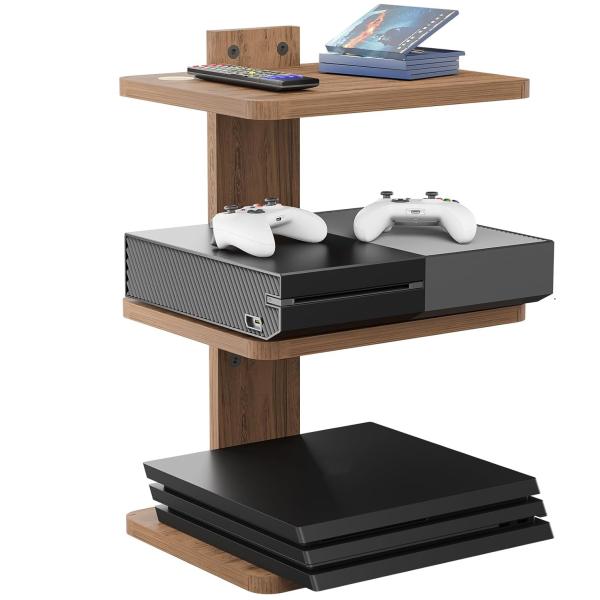 Customized Shape Floating TV Shelf for DVD Players Cable Boxes Routers Game Consoles