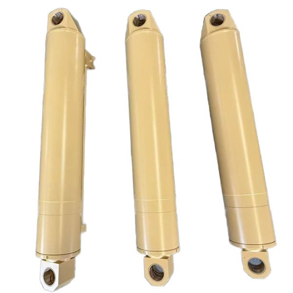 Custom Double Rod End Steel Hydraulic Cylinder With Hard Chrome Plated Valve Block