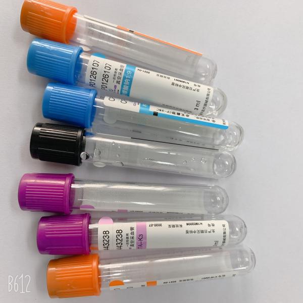 Surgical Vacuum Blood Collection Tube Citrate Single Use 3ml 4ml 5ml
