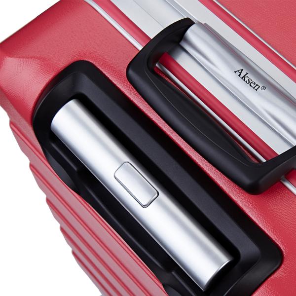 22 26 pouces PC en aluminium coffre dur Valige sans fermeture à glissière Sac de voyage avant ouvert Fonction de bagages durables Ensemble de 2 pièces pour l'extérieur