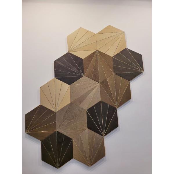 Жилая комната Инженерное деревянное покрытие планка с художественным дизайном паркета