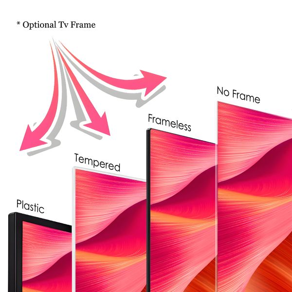 Metal Frame 4K Ultra HD LED Smart TV 32 43 50 55 65 75 85 Inch Android Television WiFi Bluetooth