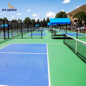 La taille du terrain de pickleball est de 60*30 pieds pour des performances durables