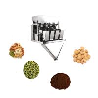 Máquina de embalagem linear automática do pesador de 4 cabeças que pesa o alimento 50bags/min