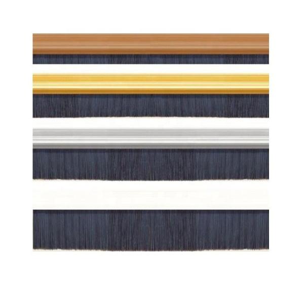 Aluminium Bar Polypropylene Industrial Strip Brush Door Bottom Sealing