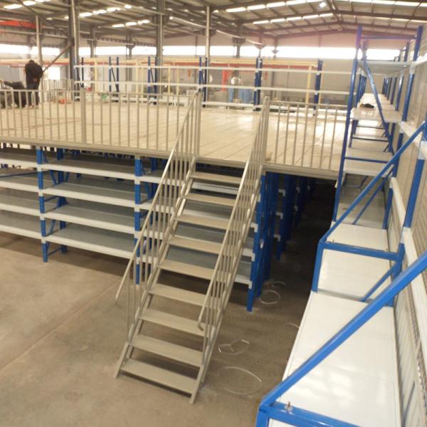 2-3 Levels Steel Mezzanine Floor Racking Maximize Warehouse Space Goods Storage