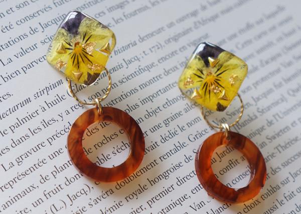 Iceland Halo Yellow Cute Earstud Accessories Ring Shape New Design Earrings For Girl