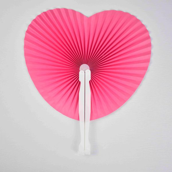 Heart/Round Hand Fan Clappers Solid Color - Wedding Party Use Factory Price