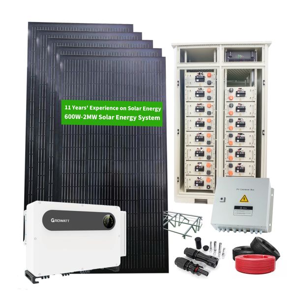 Warehouse Stock Photovoltaic PV System 50kw 60kw 70kw 80kw 90kw 100kw Hybrid Solar System Cost With LiFePO4 Batteries