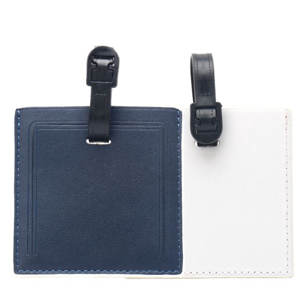 Square Shape Sublimation Luggage Tag Blanks leather luggage tags personalized