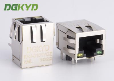 Jaque integrado dos ethernet do ponto de entrada RJ45 da base-tx do magnetics 100 com o diodo emissor de luz do filtro Y/G