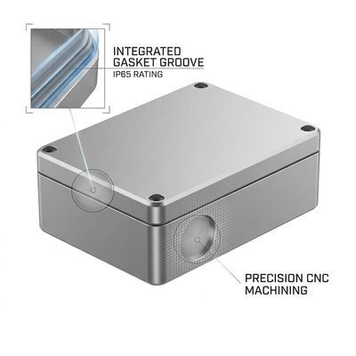 Custom CNC Machined Aluminum Alloy Enclosure For Industrial Control Equipment
