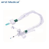 Cuidado crítico médico tubo de catéter de succión cerrado 24 horas 74 horas catéter de succión desechable