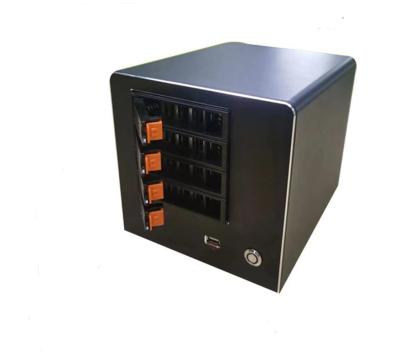 Enclosure Nas Storage Server Chassis Household 4 Bay Computer Case Aluminum Alloy Panel