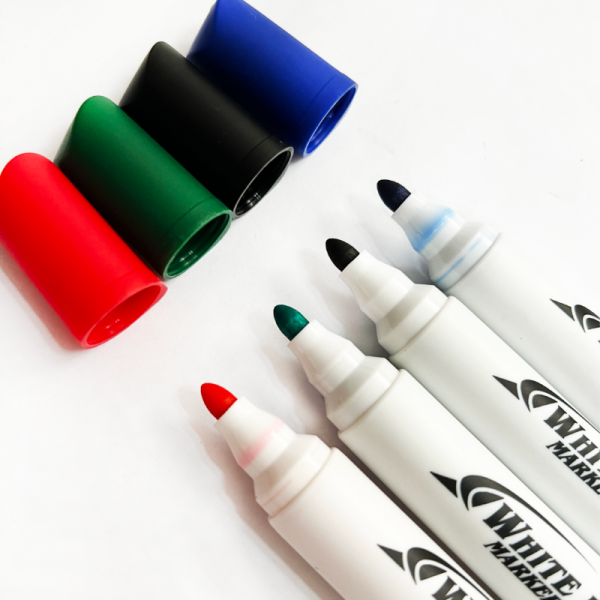 Hot Selling 4PCS Colorful School And Office Easy Erasing Marker Set Bullet Tip Whiteboard Marker