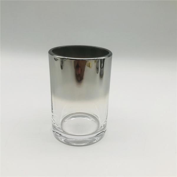Sustainable Plating Glass Luxury Bath Accessories Set Ombre Nickle With Bathroom Toothbrush Holder