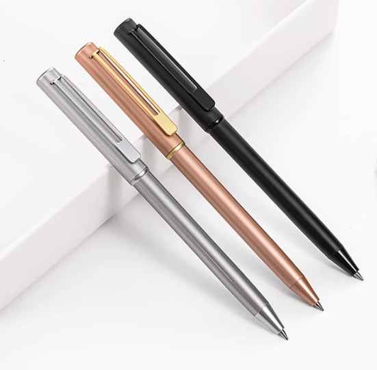 Metal pen Rotating signature pen high-end touch rotating school pen student stationery business metal pen with logo