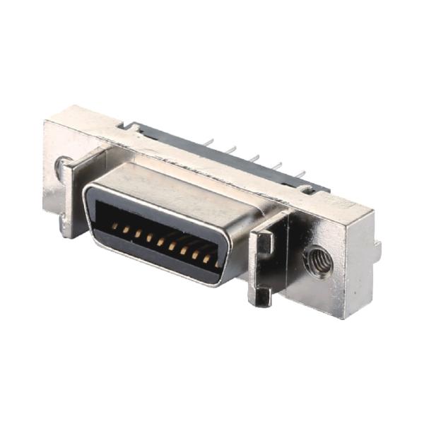 HPCN Wire To Board Connector MDR SCSI Pitch 1.27mm 14 Pin Male Female Connector