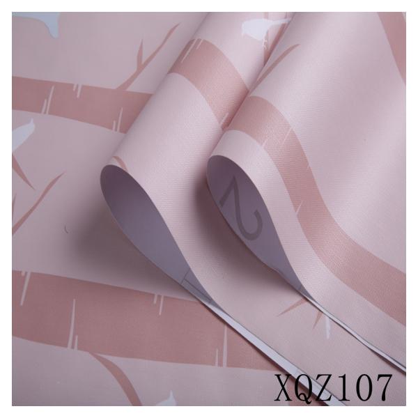 Pink Bedroom Self Adhesive Floral Wallpaper Soundproof Botanical Peel And Stick Wallpaper