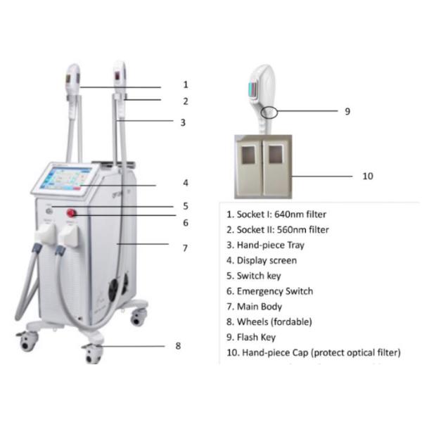 ODM 4000W Skin Therapy IPL Hair Removal Device OPT SHR Technology