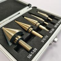 peu de perceuse titanique de jambe de triangle de chandelle de cône d'étape de 5pcs HSS