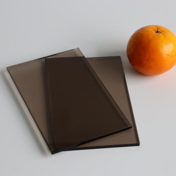 4mm 8mm Light Grey Green Tinted Glass Sheets 5.5mm Euro Brown