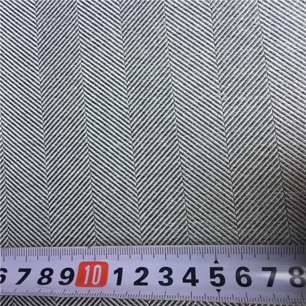 Polyester Woolen Made for Fashion Uniform Winter Coat Herringbone Stripes Fabric