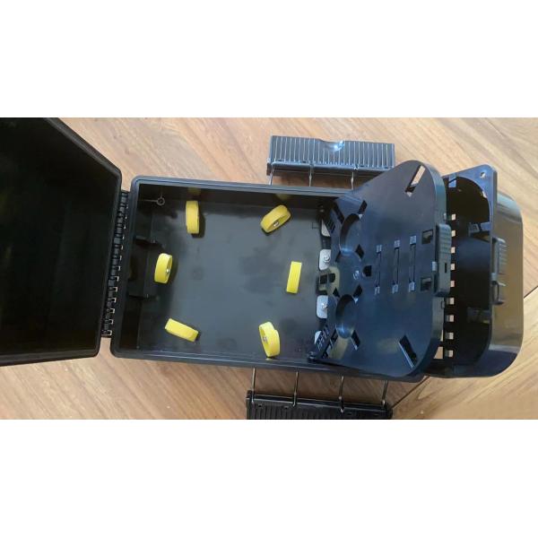 Fábrica de fibra óptica NAP Caja De Terminal 36 núcleos Ftth Caja de separación de fibra óptica FAT Negro ABS PC