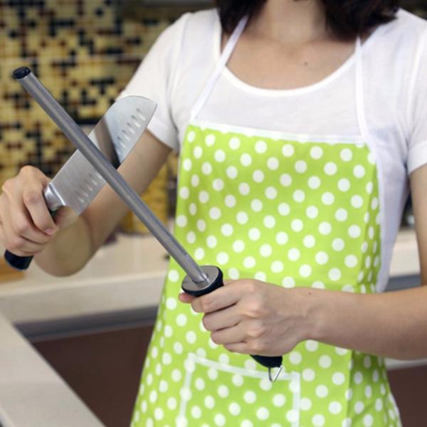 Diamante Rod afilador de acero de los sacapuntas de cuchillo de la piedra de afilar con la manija del ABS para la herramienta profesional de la cocina