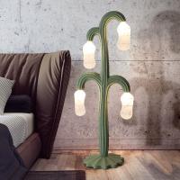 Lámpara de pie del verde LED del cactus de D38 X H140CM para el hotel del dormitorio de la sala de estar