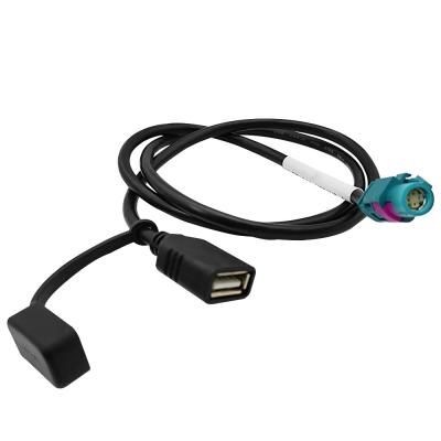 O código HSD de Z cabografa o conector fêmea ao tipo de USB 2,0 A com tampão