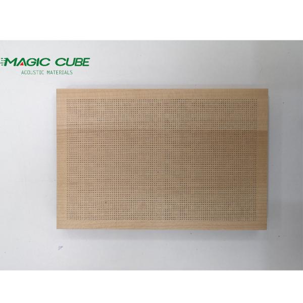 Painel de parede de fibra acústica micro-perfurada personalizável com material de núcleo de madeira sólida