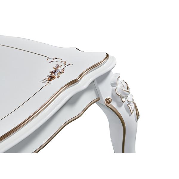 European Luxury Solid Wood Minimalist Dining Table