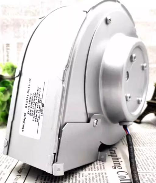 Made in Germany DC Cooling Fan,ebm-papst G1G133-DE19-15,24 V DC,45 W,Centrifugal Blower,133x133x91,420-650,2500-3200,1.9,42-56,Ball Bearing,0.85,IP40,-25 ~ +70